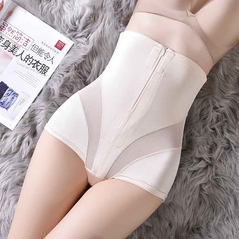 Zipper high waist belly shaping pants summer thin slimming postpartum belly contracting stomach lifting hip shaping pants waist slimming plus size Zipper high waist belly shaping pants summer thin slimming postpartum belly contracting stomach lifting hip shaping pants waist slimming plus size