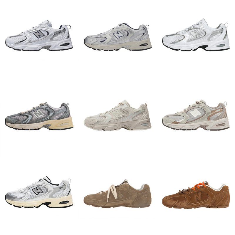 Putian Pure Original Cross-Border New Balance Nb530 Retro Sports Shoes with Mesh Fabric Breathable Low-Top Running Shoes for Men and Women