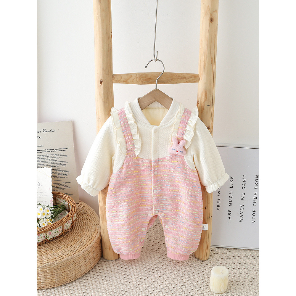 Nuevo estilo para bebés y niños pequeños, ropa para niños, niñas, mamelucos, primavera y otoño, recién nacidos, mameluco de otoño e invierno súper lindo