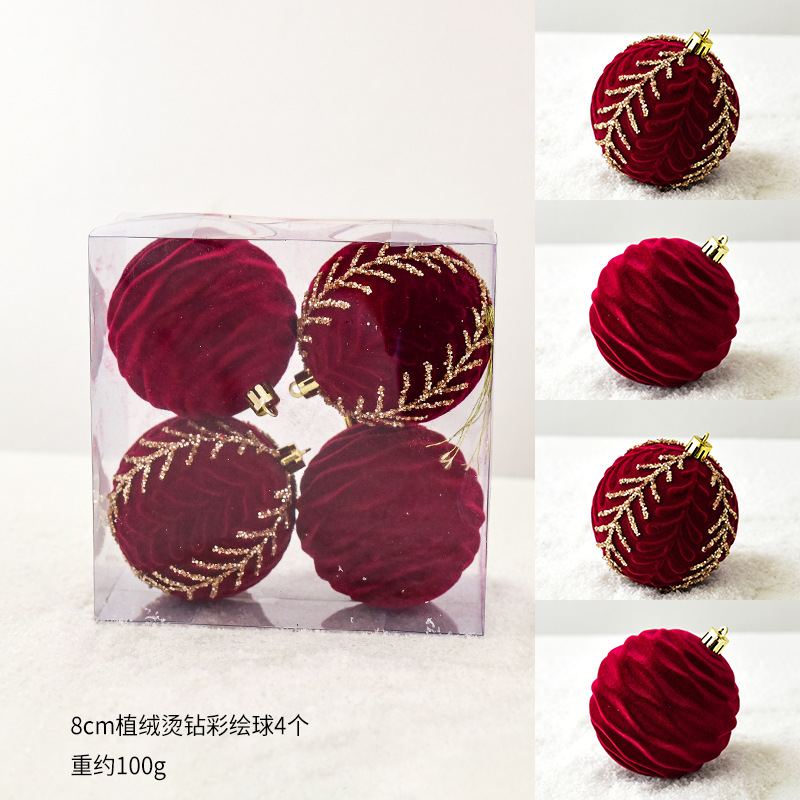 8cm 플로킹 핫 다이아몬드 페인팅 볼/110g