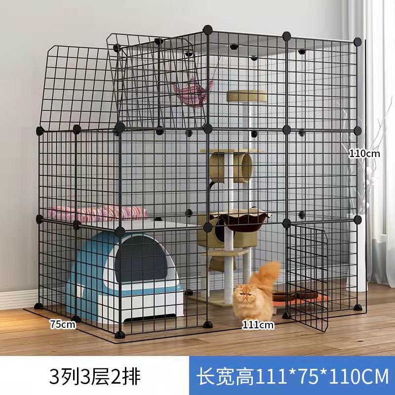 Jaula de gato de gran tamaño Villa oferta especial Casa de gato de tres capas hogar interior mascota gato casa nido espacio de gran tamaño plegable