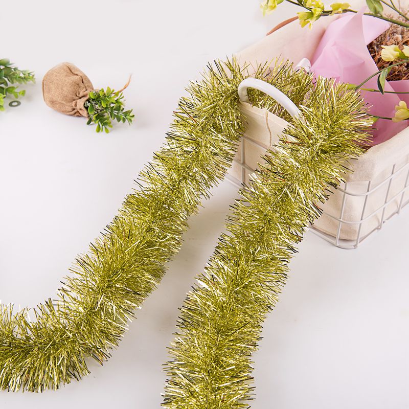 Comercio exterior transfronterizo Fiesta del Festival de Navidad barra de color 9cm5 capa 2 M cifrada tira de lana engrosada 61 tira de guirnalda decorativa