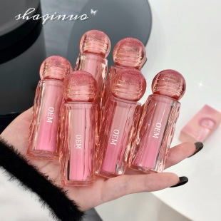 Oem Light and Transparent Water-Glossy Lip Glaze, Moisturizing and Moisturizing Pouty Lips, Clear and Long-Lasting Lipstick, Cross-Border Makeup and Beauty