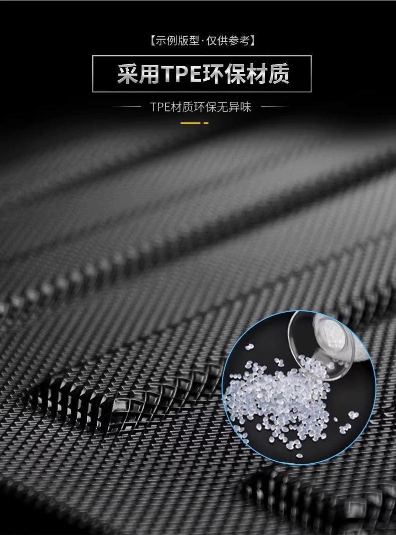 Suitable for 12-24 Year Corolla Axio Overseas Cars, Tpe Waterproof and Wear-Resistant Trunk Mat
