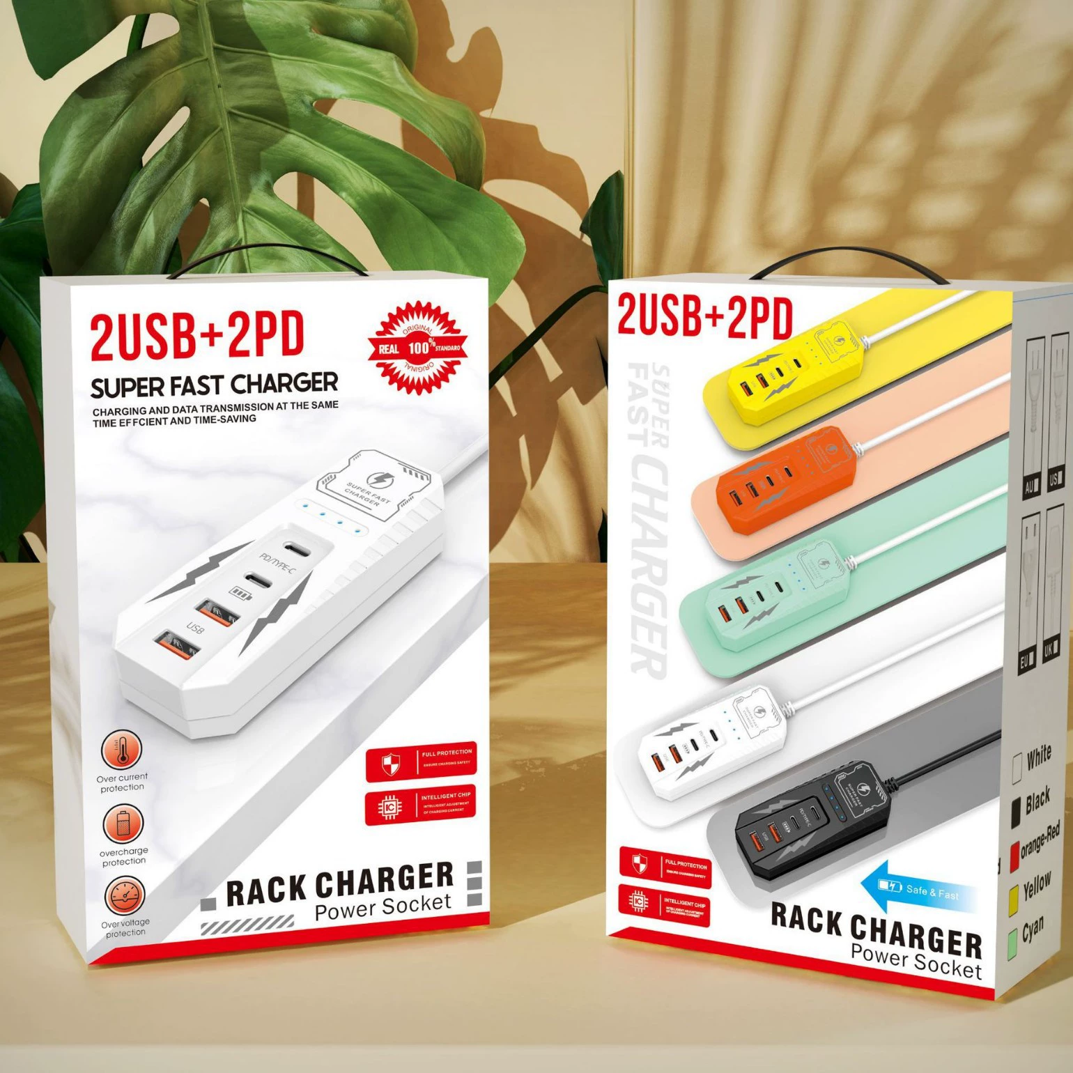 Mobile phone charger plug-in multi-port PD charging head type-c cable universal usb extension cable dual pd 5.1A