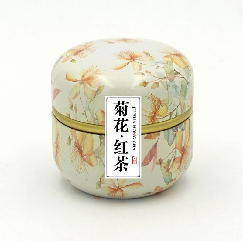 妇女神节礼品蜜桃桂花乌龙茶玫瑰红茶铁罐装水果礼盒养生花茶批发|undefined