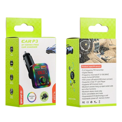 Mobile Phone Charger Fast Charging, Car mp3 - p3-supports-u-disk