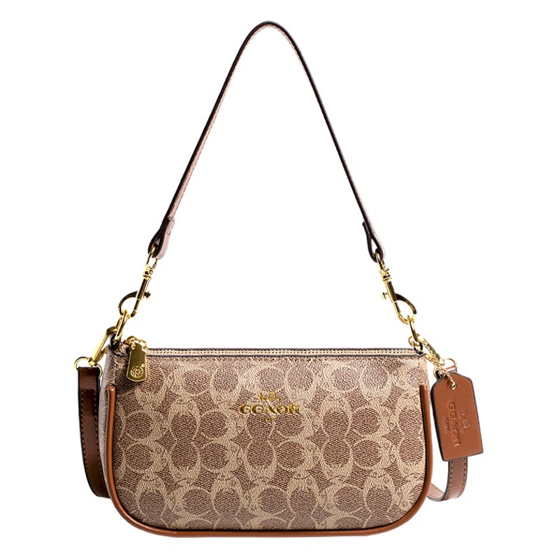 Hong Kong Style Trendy Brand Textured Soft Leather Monogram Underarm Bag 2026 New French Versatile Shoulder Bag Retro Women's Bag