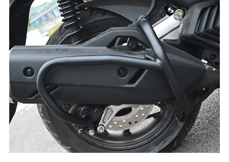 Suitable for Honda PCX160 crash guards, anti-fall front bumper, exhaust protection, rear rack anti-collision enclosure, and tail rack modification