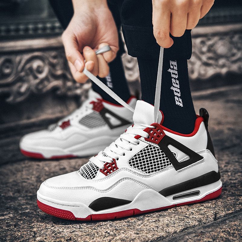 Foreign trade cross-border new AJ4 men's shoes aj1 spring basketball high-top kutian leisure sports shoes men a generation of hair Foreign trade cross-border new AJ4 men's shoes aj1 spring basketball high-top kutian leisure sports shoes men a generation of hair