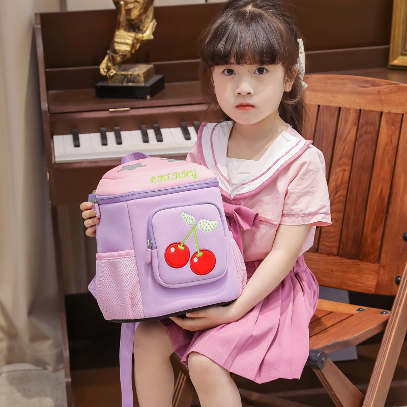 Orang mochila infantil de la escuela primaria los niños arco mochila transpirable y cómodo gran capacidad estudiante bolsa