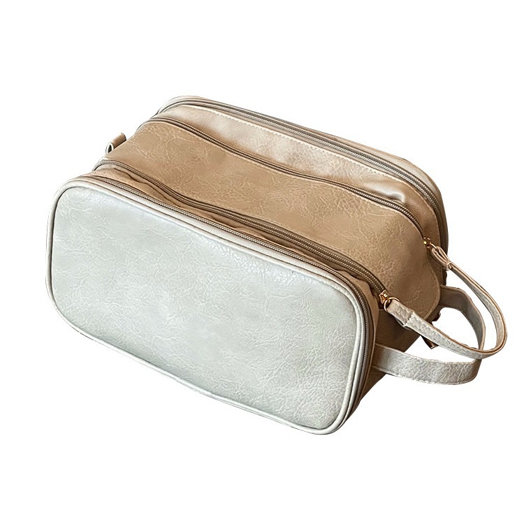 Bolsa de cosméticos 2023 nueva bolsa de lavado de viaje de gran capacidad de escritorio grande cepillo de maquillaje cosmético bolsa de almacenamiento portátil