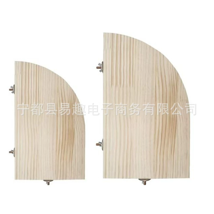 Прямые поставки с фабрики аксессуаров для клеток для птиц, шиншилл, белок, трамплинов для хомяков, больших и маленьких деревянных изогнутых педалей для попугаев.