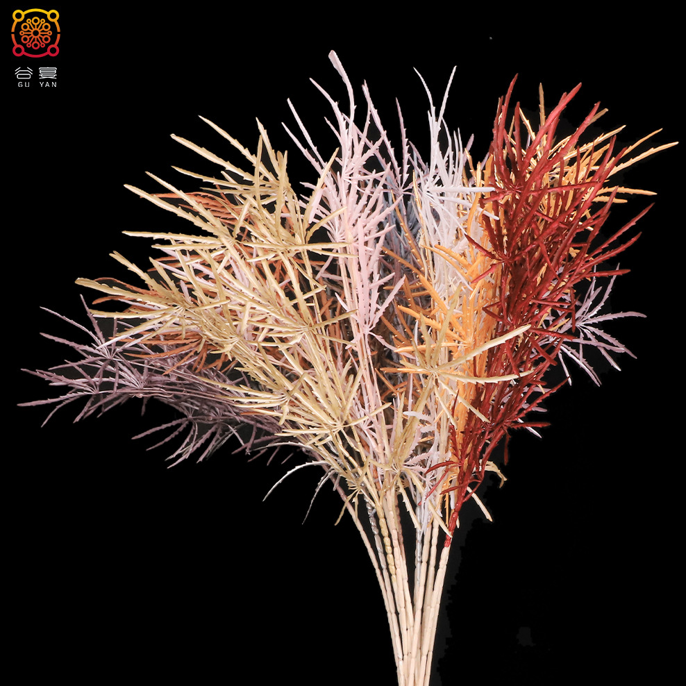 Simulation Flower 5 fork plastic Jiao Siqin bamboo simulation plant…