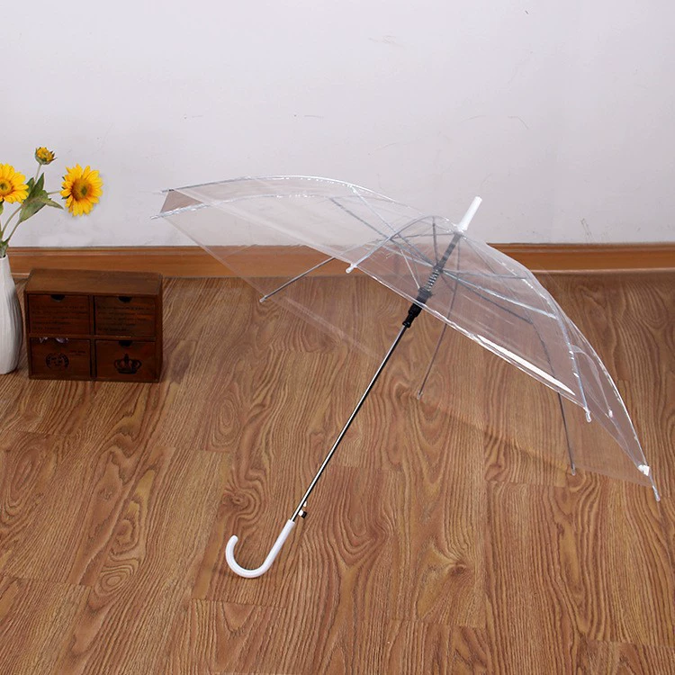 Зонт в стиле Umbrella ins простой и свежий Klein синий щенок прозрачный зонт для студентов с длинной ручкой интернет-знаменитость зонт