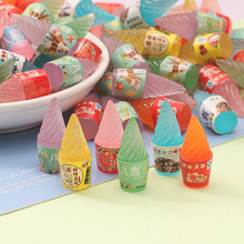 八喜冰激凌仿真夜光立体便利店超市摆件儿童玩具奶油胶DIY冰箱贴