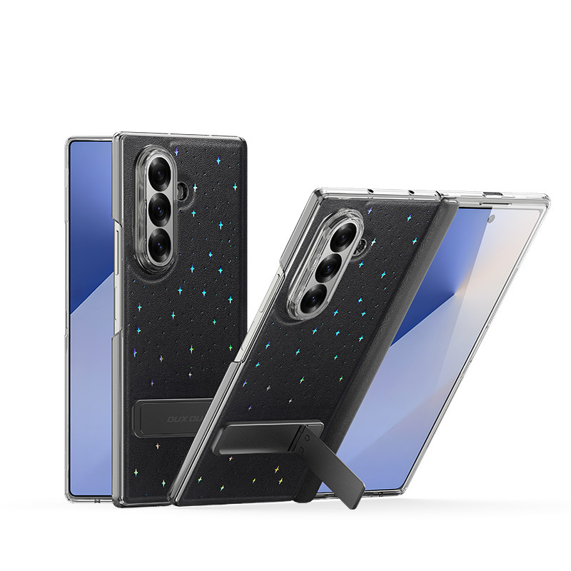 Samsung ZFold 30% off スタッキングスクリーン携帯電話ケースに適した工場肌の感触 Flip7 ファンタジー星空インフリップケース|undefined