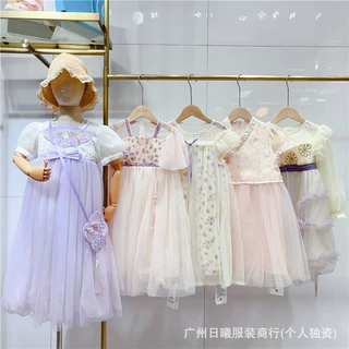 麦歌麦萌夏季公主裙三三俩俩童装工厂批发拿货女童夏季公主裙货源