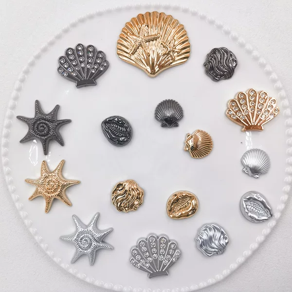 Ocean Series Shell and Starfish DIY Accessories, Shoe Charms, Hair Clips, Phone Case Decoration Materials