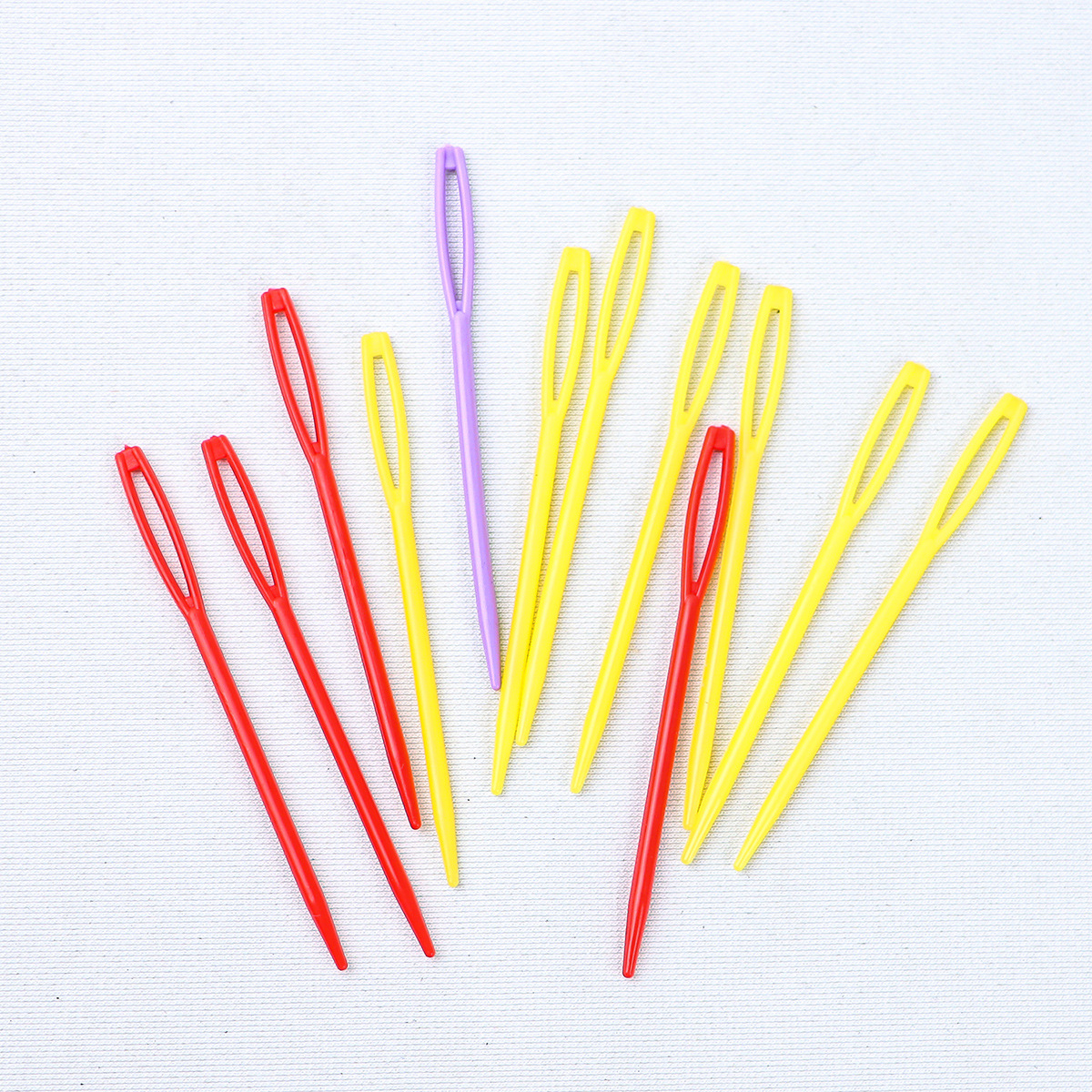 彩色针织手工DIY塑料缝针编织工具毛衣针大眼针毛线针 安全缝衣针