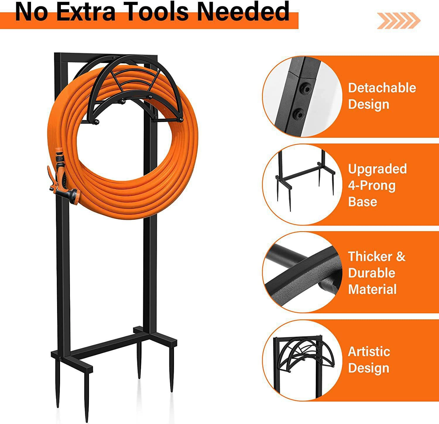 Садовый шланг кронштейн для наружной защиты от ржавчины отдельно стоящий кронштейн для шланга тяжелый кронштейн для шланга