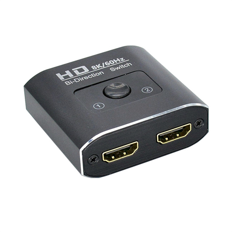 8K Two-Way Switcher HDMI Two-In-One Split-Screen Expansion 2 in 1 Out Ab Mutual Conversion 4K 1 in 2 Out@60Hz