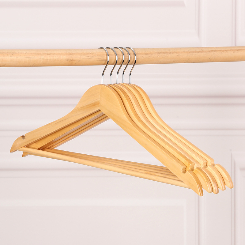Perchas de madera sólida perchas de ropa domésticas antideslizantes sin marcas perchas de ropa perchas de madera perchas de ropa tienda de ropa fabricantes de ropa
