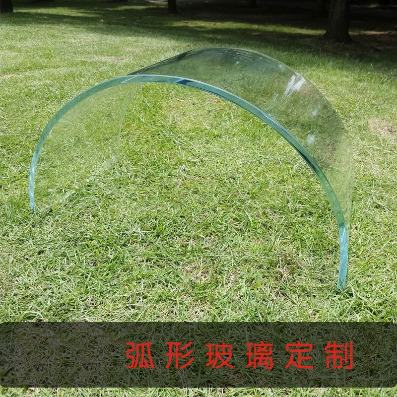 Изогнутое стальное стекло ламинированное полая изогнутая поверхность дуговая Горячая Гибка журнальный столик специальной формы настольное закаленное U-образное обработанное стекло