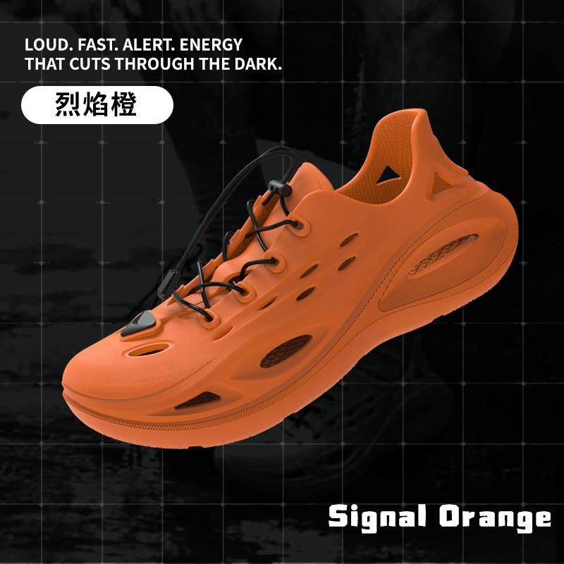 Croc Shoes Men's New Summer Outer Wear Breathable Thick-Soled Casual Sports Wear-Resistant Beach Wading Sandals