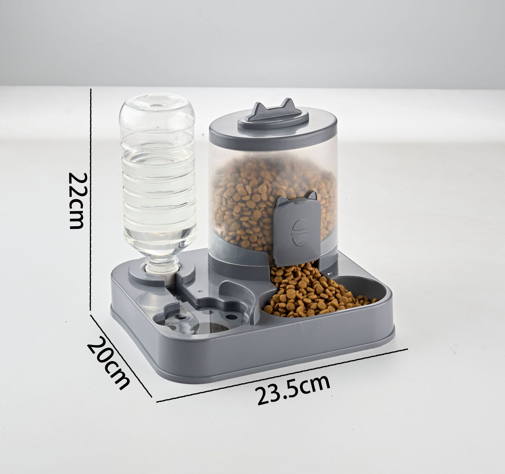Cuenca de alimentación automática cuenco de agua de alimentación de agua de alimentación de grano para gatos cuenca de agua de protección integral para mascotas agua potable para alimentar a gatos artefacto XW