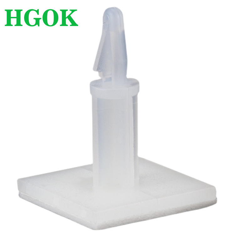 CPP-L 4MM基板孔 PC板间隔柱 带背胶尼龙理线线夹粘式固定座