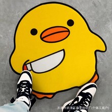 跨境卡通法兰绒地垫耐脏易打理客厅沙发茶几垫家用装饰防滑脚垫