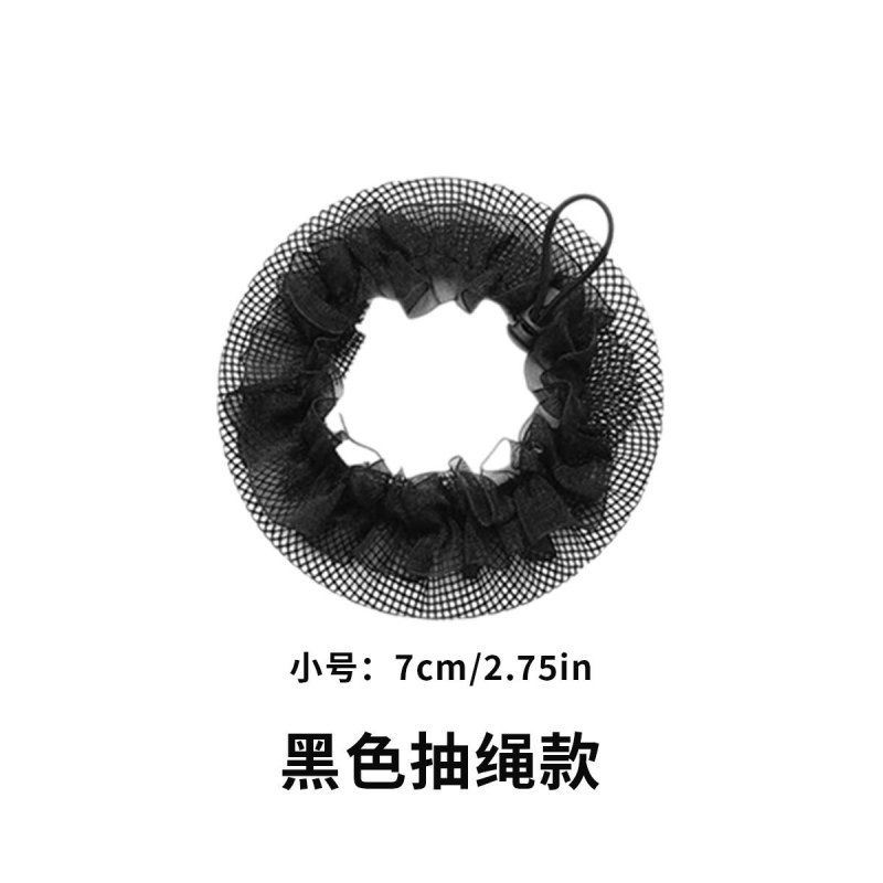 抽绳舞蹈考级发网职业空乘空姐护士盘头发网儿童盘发丸子头花发饰|undefined