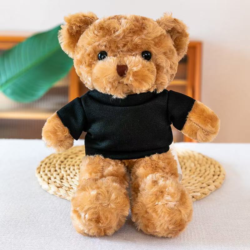 Black t-shirt brown lemon bear