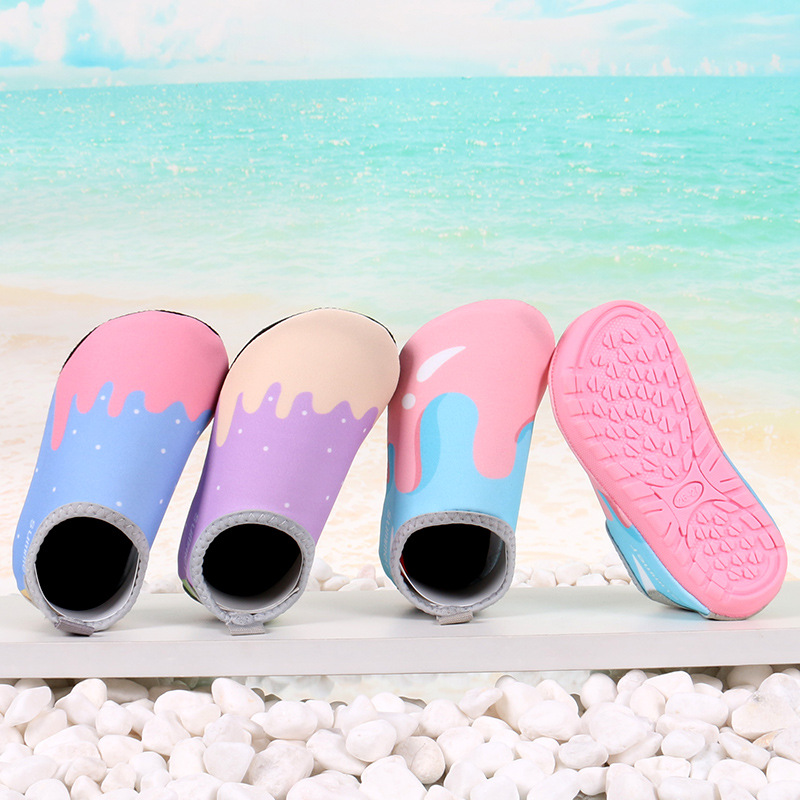 Men's and Women's Beach Socks, Men's Non-Slip Quick-Drying Swimming, Diving and Snorkeling Shoes, Adult Parent-Child Water Park Rafting Water Shoes