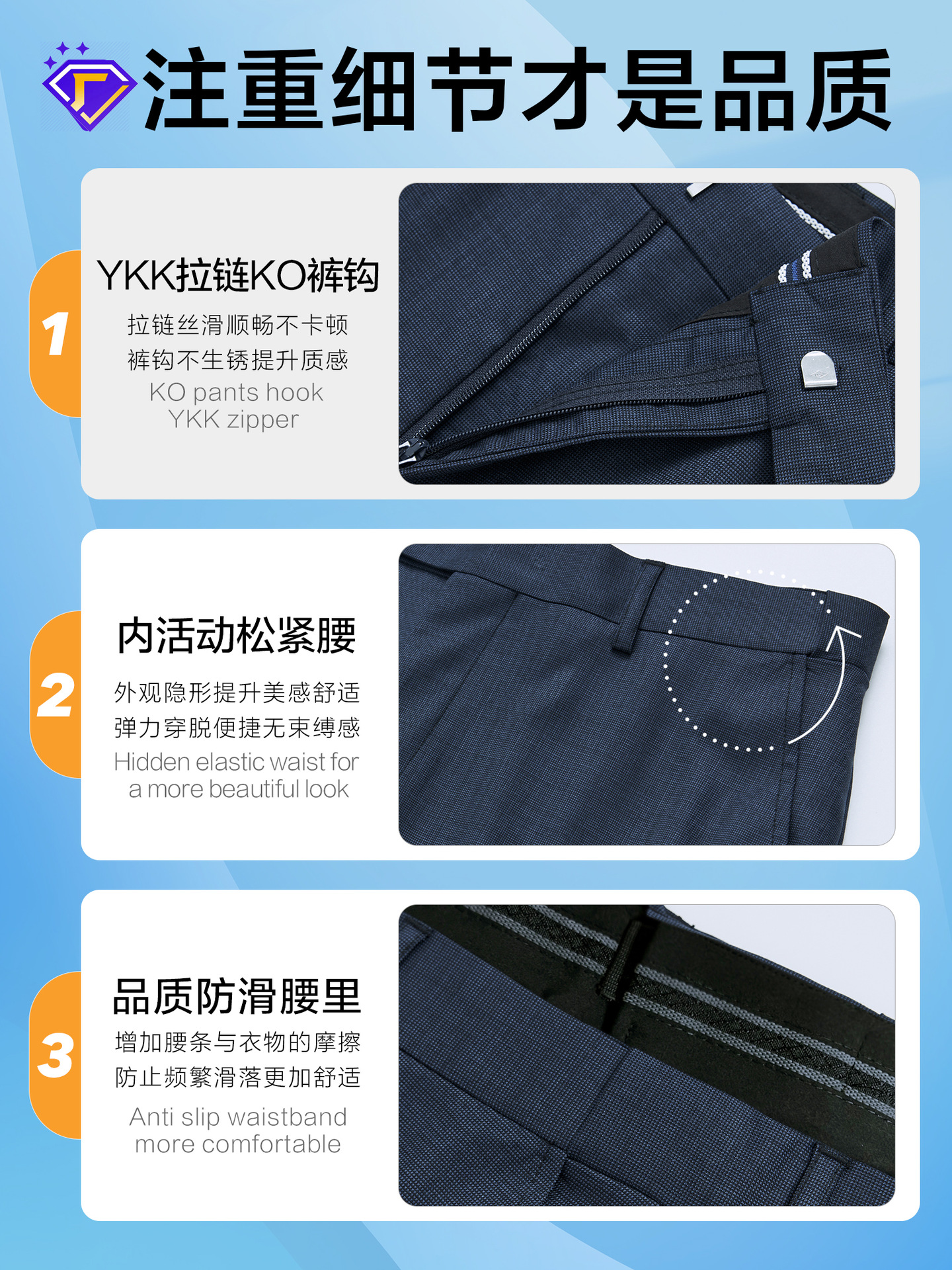 Traje de lana forrado de semi-hamiana hombre moda de negocios traje casual vestido de novio azul tibetano vestido de trabajo personalizado