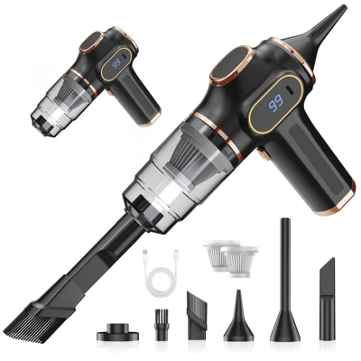 Factory Direct Supply Vacuum Cleaner Tozsoranlar - 500g-blowing-and-sucking-two-core-black-digital-display-3000mah