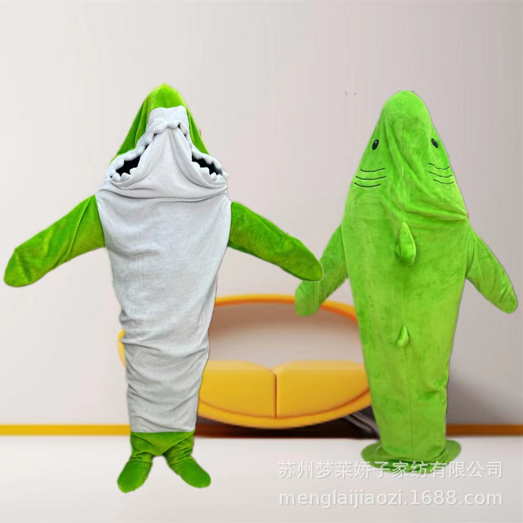 녹색 상어 슬리핑 백