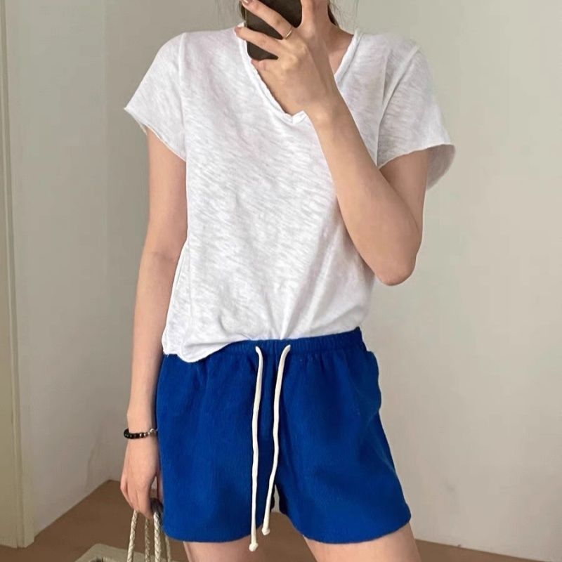 广州十三行高端爆款~ 系列法国毛巾布休闲短裤女夏季新款运动裤潮|undefined