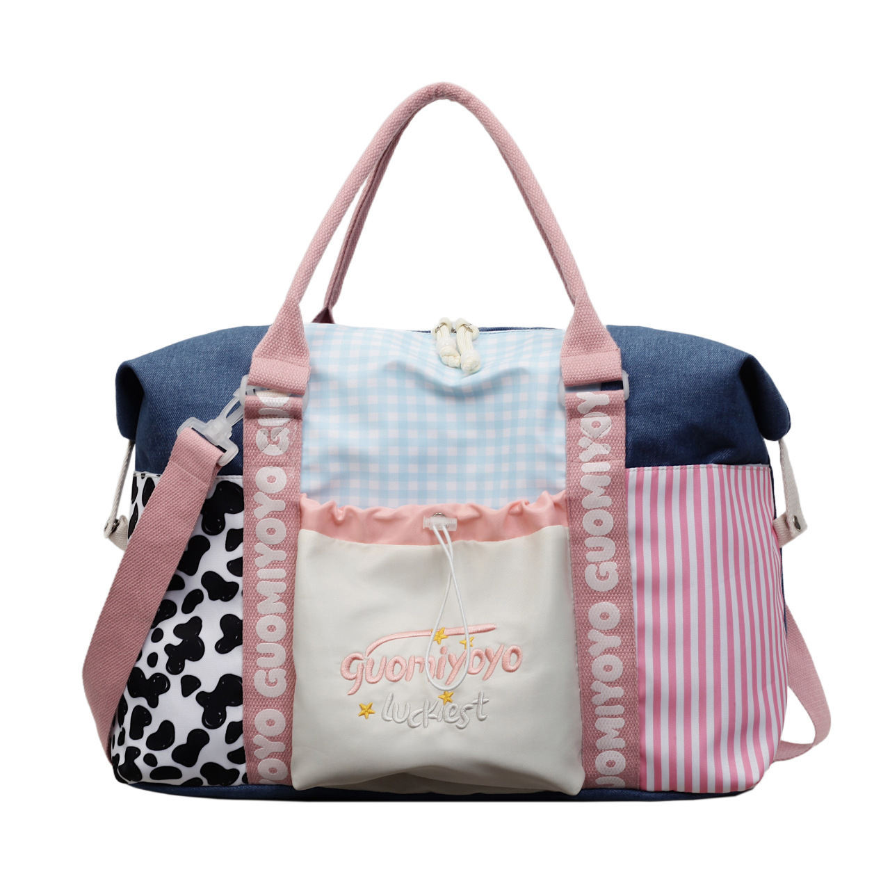 Bolso de Viaje Portátil para Mujer de Nylon Ultraligero para Gimnasio