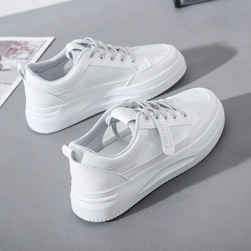White shoes for women  new running shoes ins trendy women's shoes Korean version female students casual sports shoes fashion sneakers