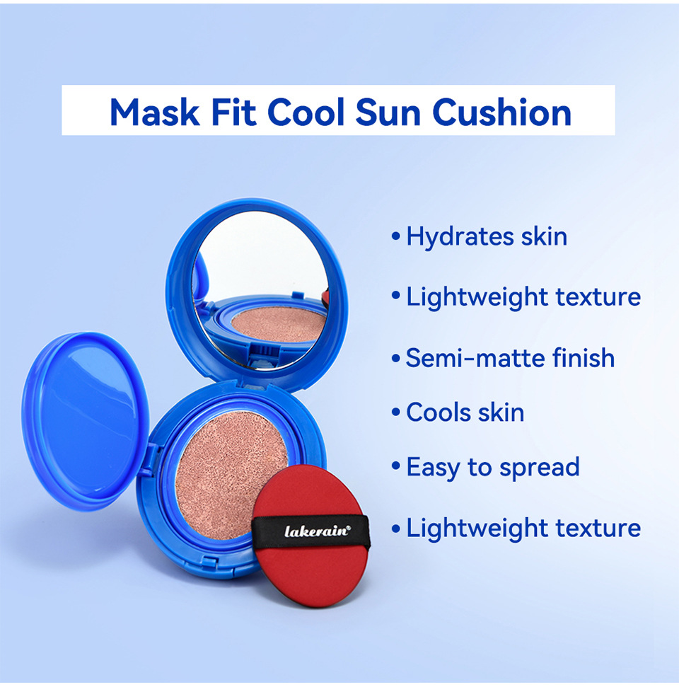 lakerain Blue Cushion Foundation Semi-matte Cushion Foundation Liquid Application Scenario