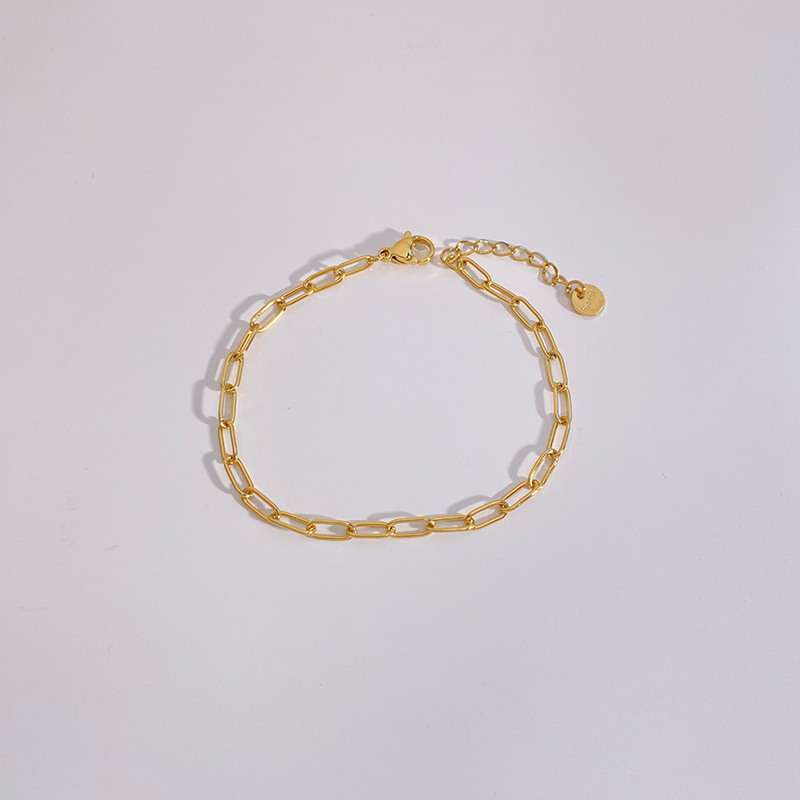 Casual Geometric 304 Stainless Steel 16K Gold Plated White Gold Plated Gold Plated Bracelets In Bulk display picture 2