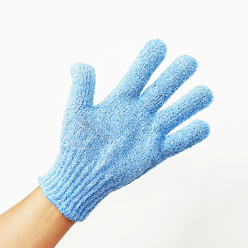 Guantes de baño de cinco dedos Toalla de baño exfoliante baño Baño artefacto exfoliante fango frotando volver al por mayor suministro directo de fábrica