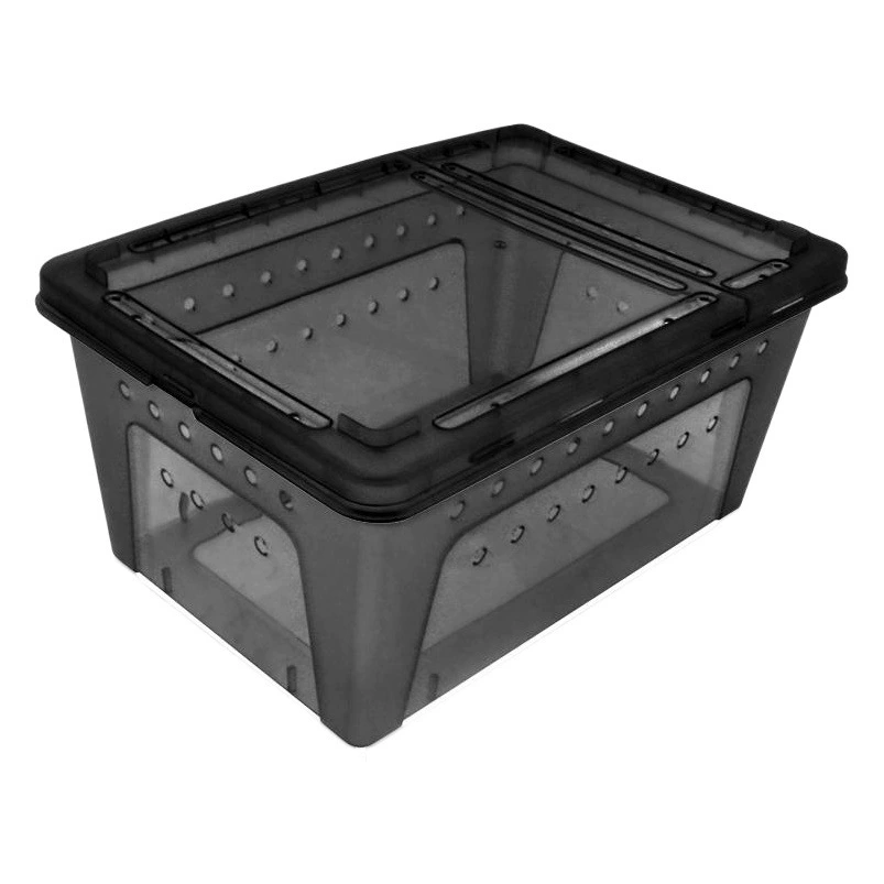 Ящик для кормления для лазания домашних животных горшок для черепахи с сушильным столом, чтобы избежать рога паука, лягушки, охраняющего дворец насекомых, улиток, ящик для кормления на гусеничном ходу