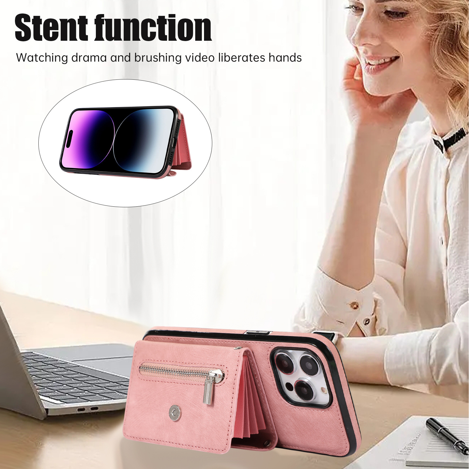 Crossbody Phone Case With Card Holder For Iphone And Samsung_voghion.com