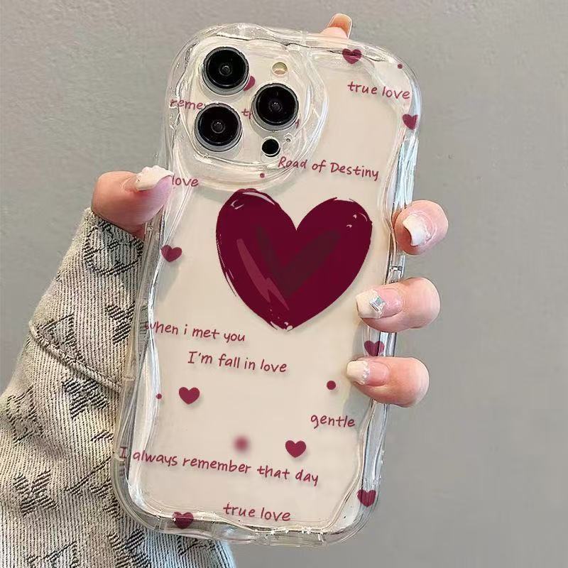 Patrón de borde curvado para iphone15promax funda para teléfono móvil 11 transparente Apple 16 anti-caída 14pro Japón y Corea 13/12