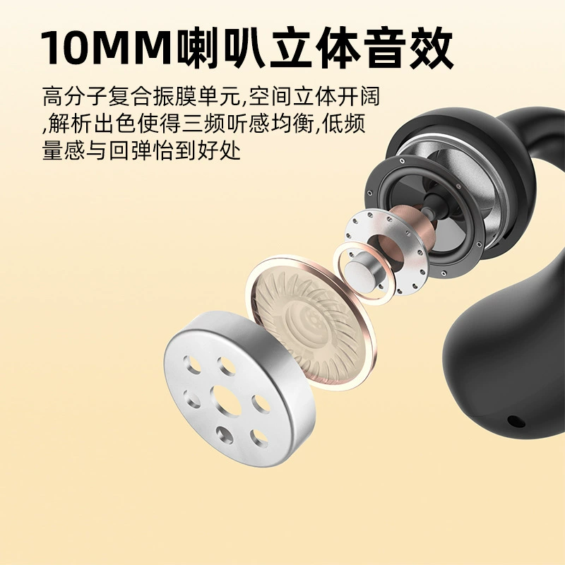 Новые Bluetooth-гарнитура MS8, одно/двухканальная, клипса-на ухо, без вкладыша в ухо, концепция подвеса, костная проводимость, внешний звук, TWS