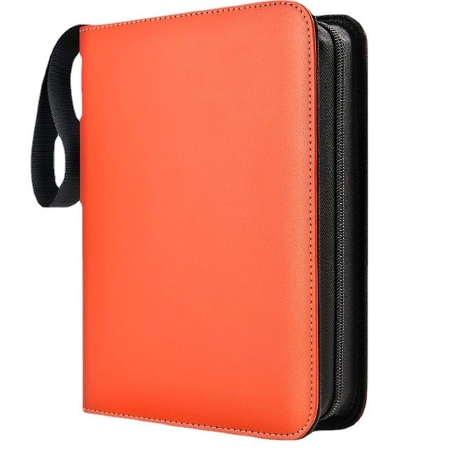 Fábrica lote pelo tesoro Ke Meng color sólido tarjeta de visita Libro 4 rejilla 9 rejilla PU juego tarjeta libro Ultraman colección libro cremallera