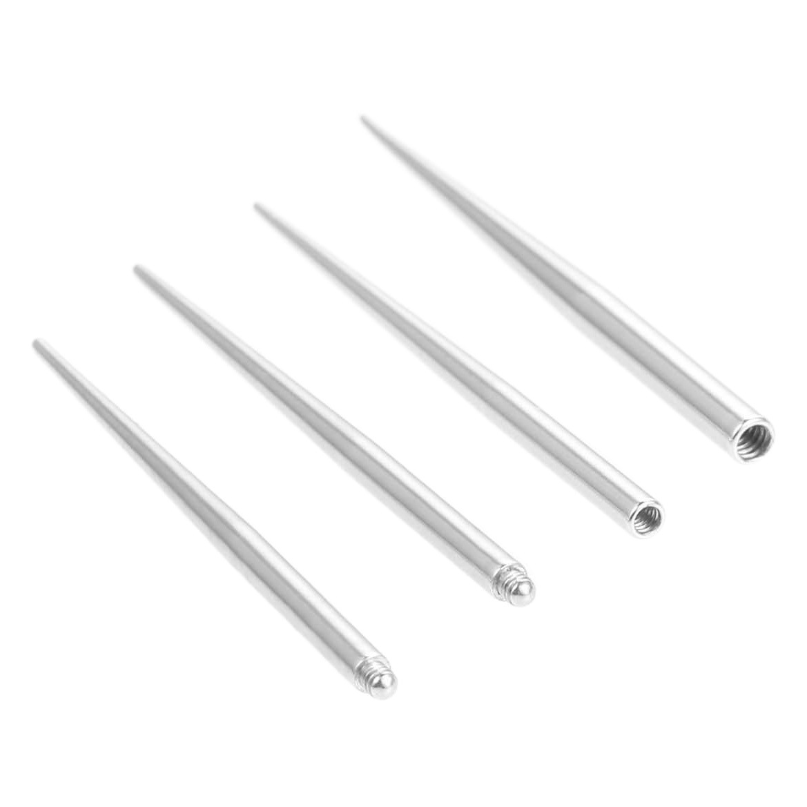 Varilla de guía auxiliar perforada de acero inoxidable dentro y fuera de varilla roscada tatuaje piercing ombligo labio de uñas varilla de conexión para evitar arañazos